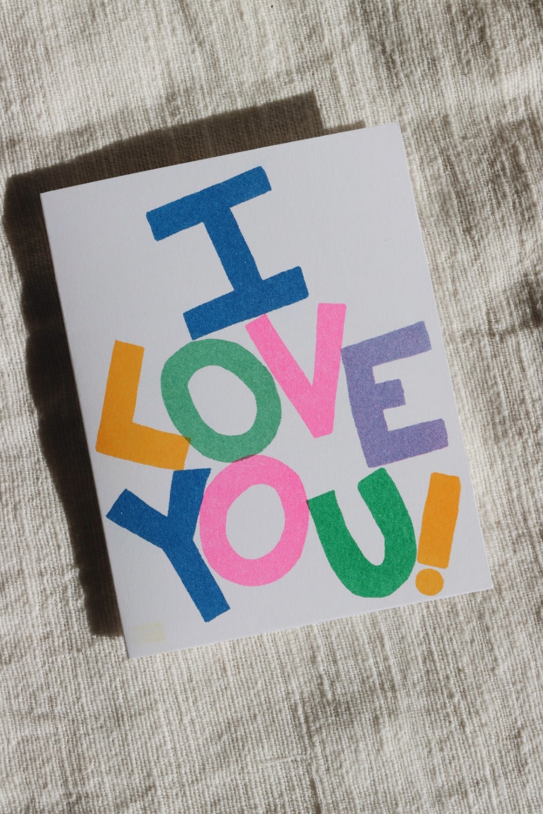 I Love You Riso Card