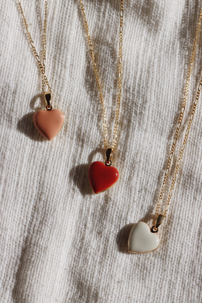 Small Heart Enamel Locket