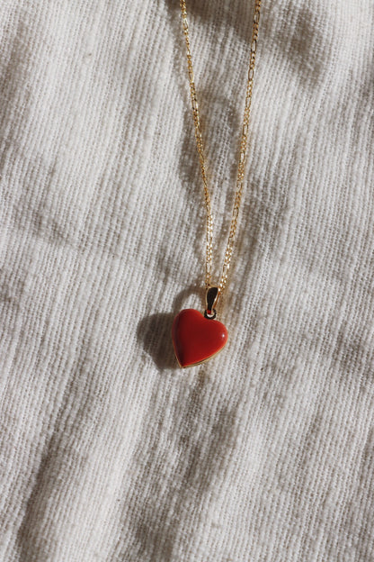 Small Heart Enamel Locket