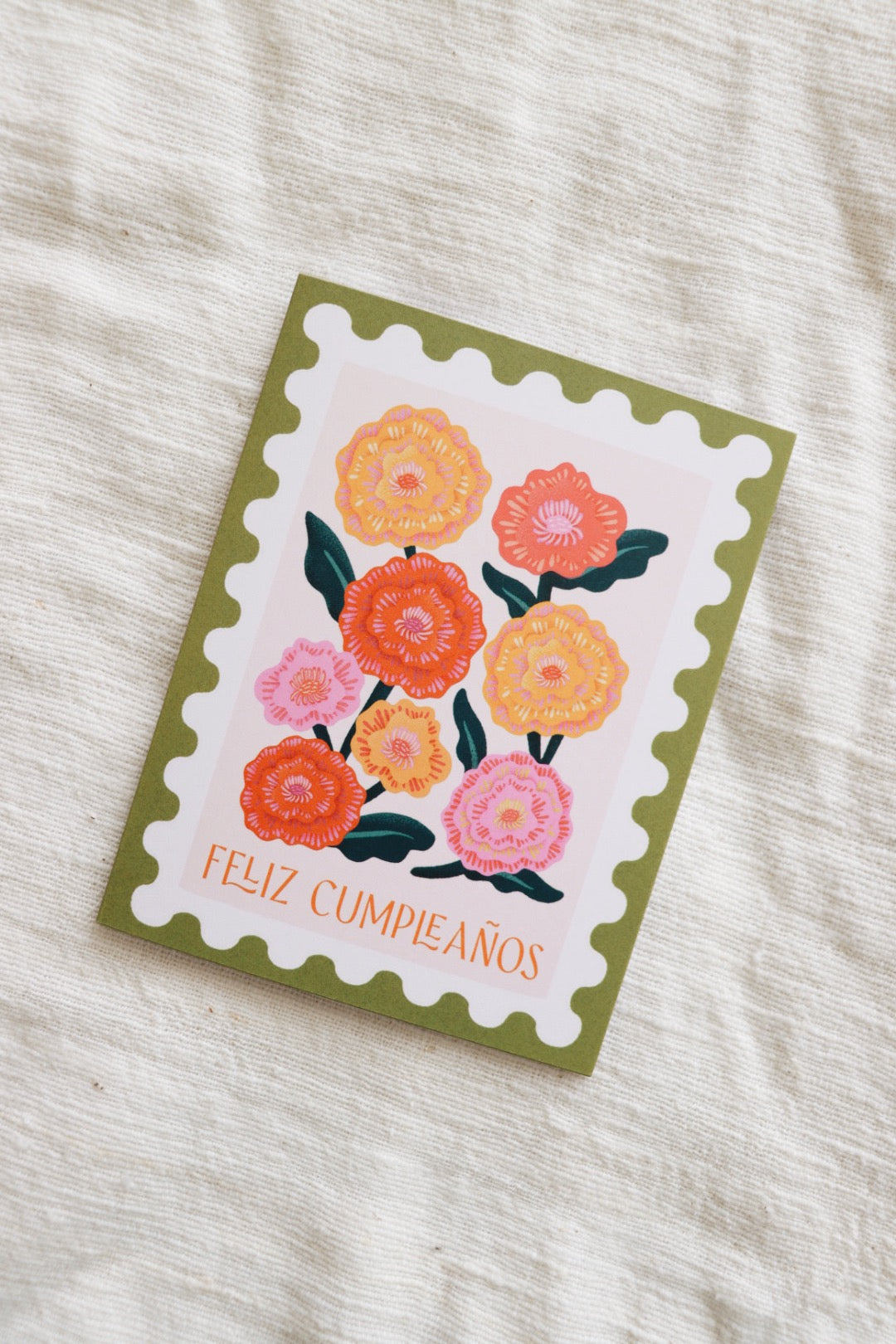 Feliz Cumpleaños Marigold Card