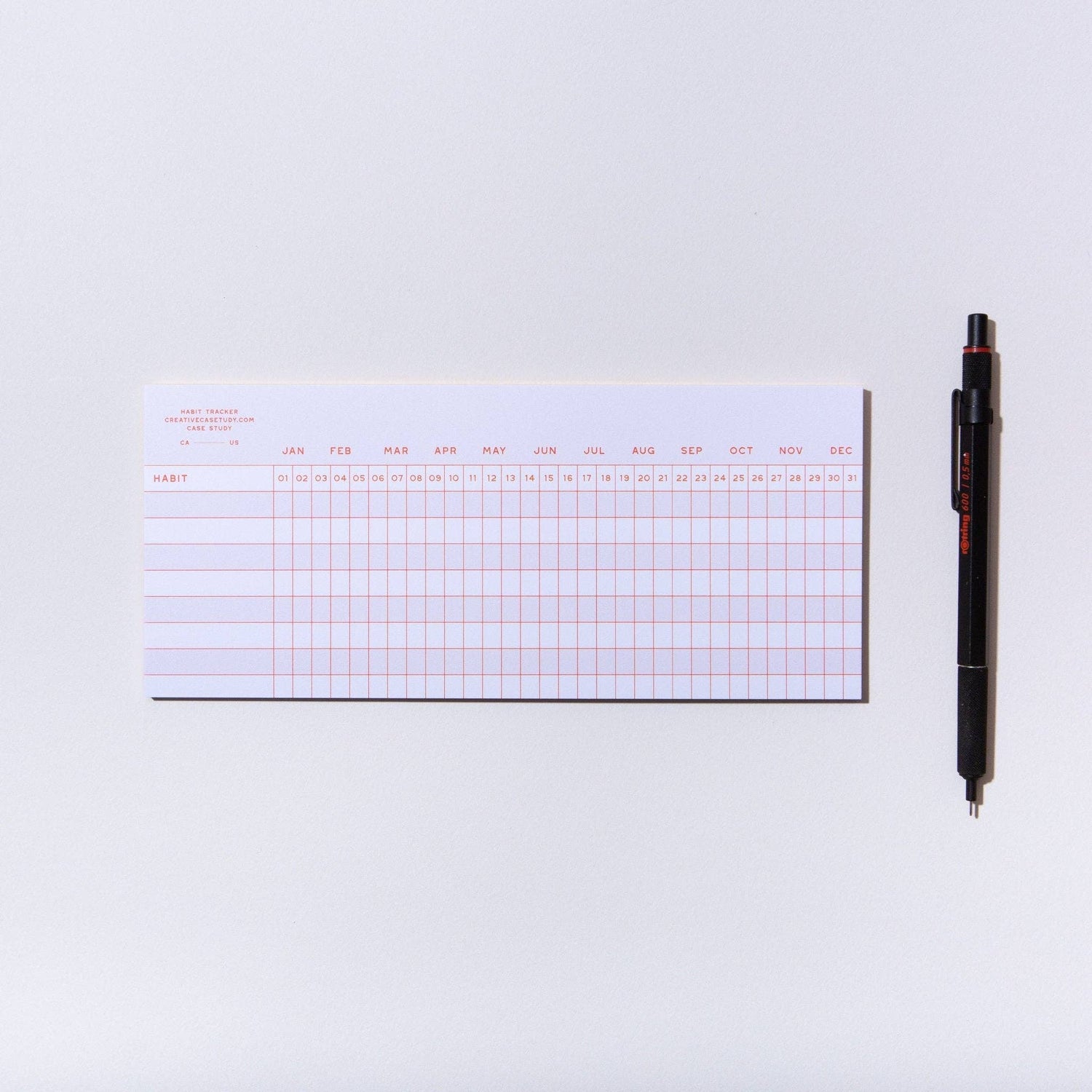 Habit Tracker Notepad