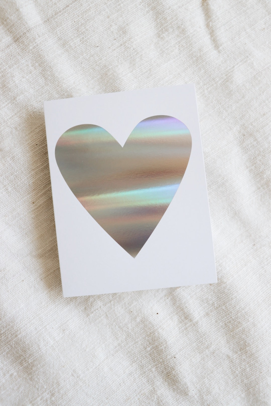Hologram Heart Note Card