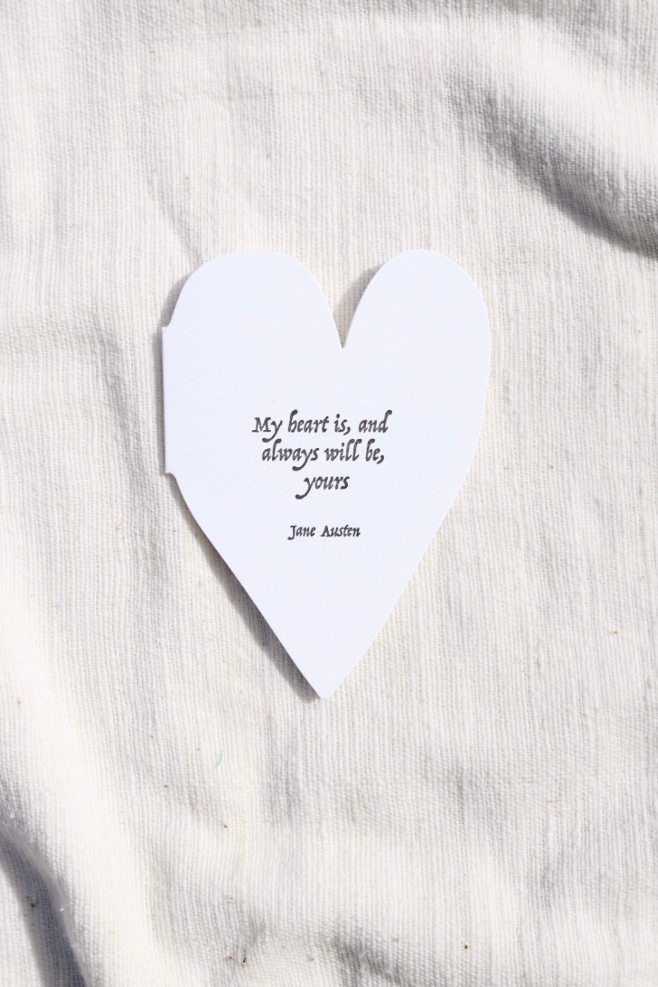 My Heart Jane Austen Card