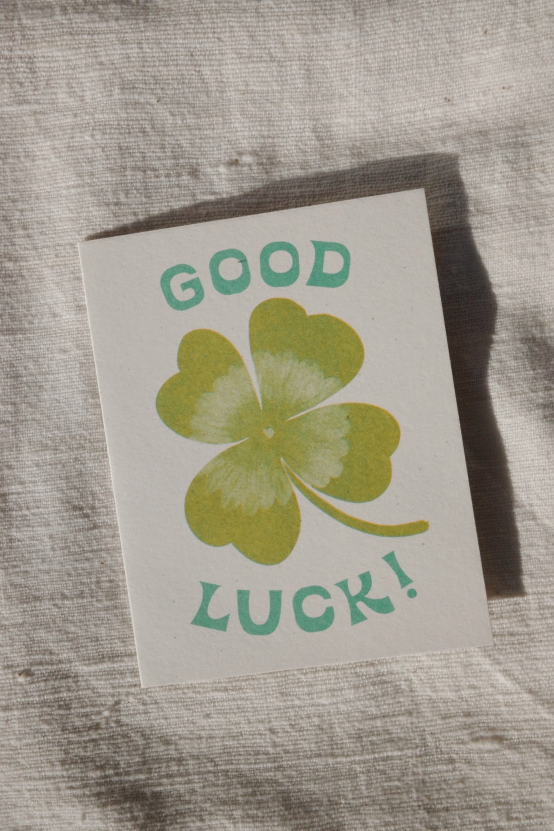Good Luck Clover Card