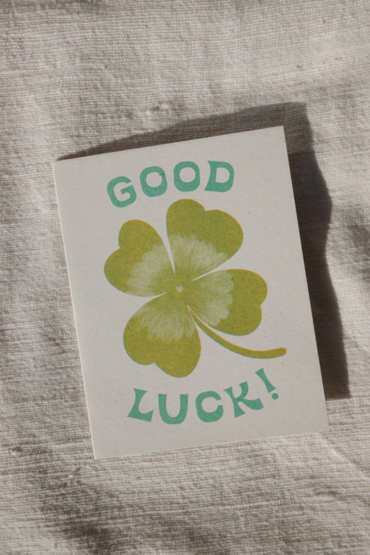 Good Luck Clover Card