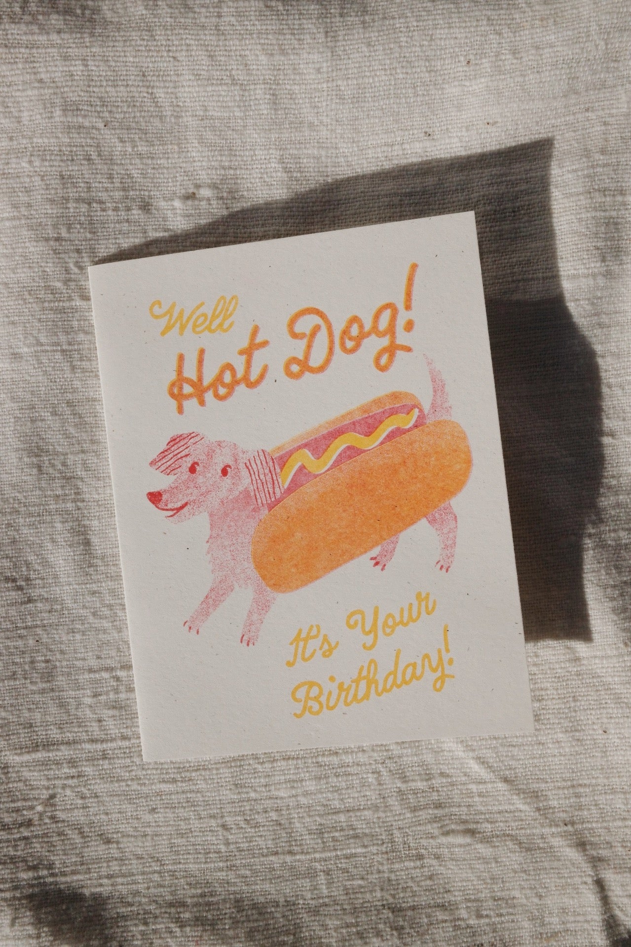 Hot Dog Birthday Card