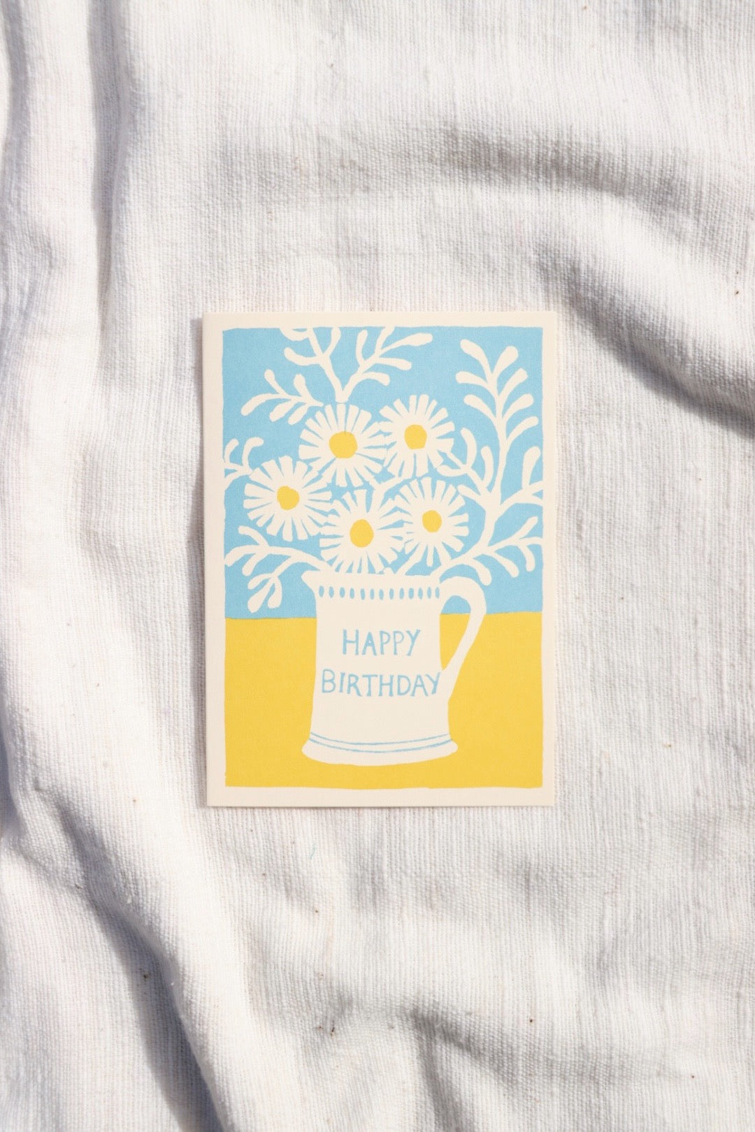 Birthday Daisies in Mug Card