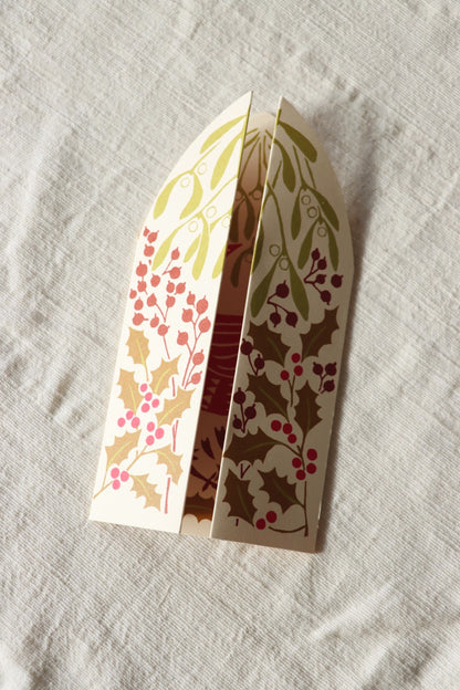 Winter Bird Triptych Card