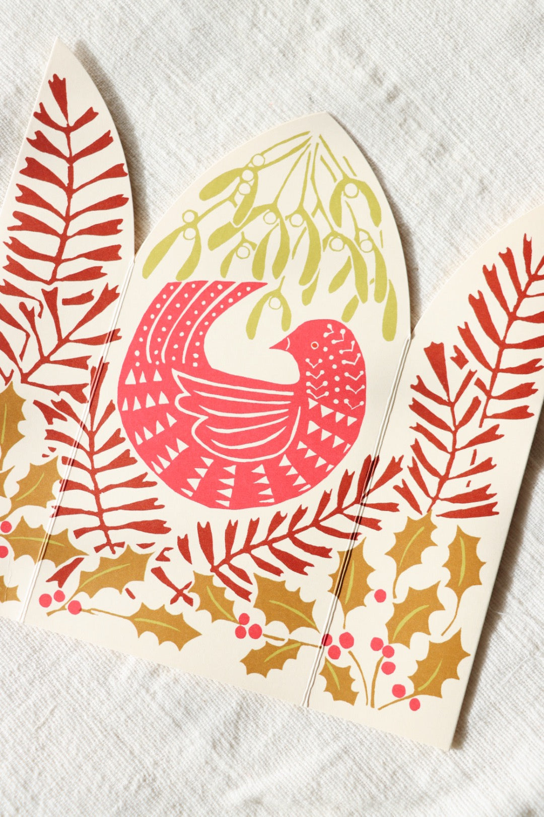 Winter Bird Triptych Card