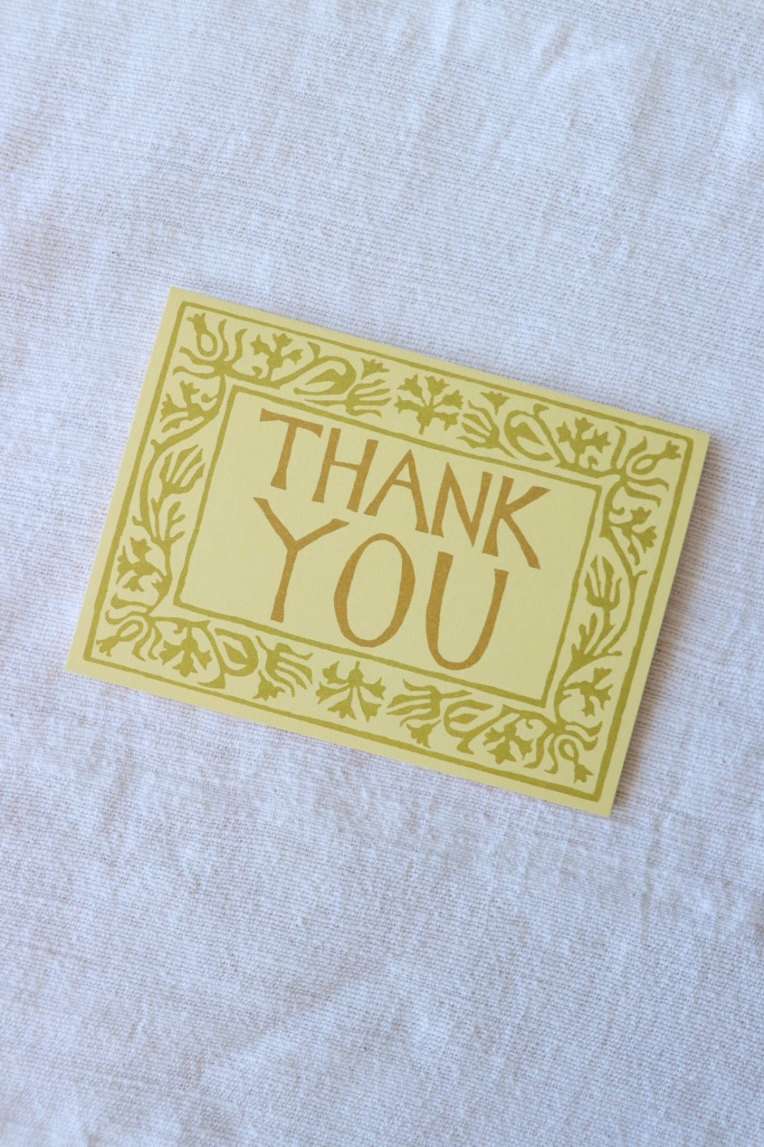Yellow Arabesque Thank You Card