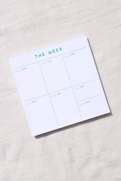 Small Weekly Desk Planner Notepad