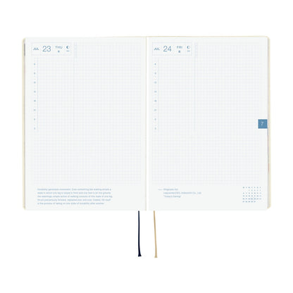 2026 Hobonichi Techo Hon A5, Slash Ivory