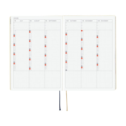 2026 Hobonichi Techo Hon A5, Slash Ivory