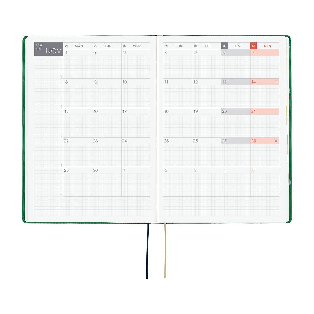 Hobonichi Techo 2027 HON A5 Bow &amp; Tie: Sheep Sheep Sheep