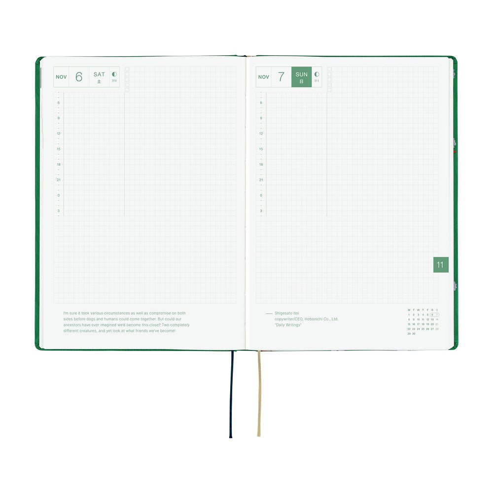 Hobonichi Techo 2027 HON A5 Bow &amp; Tie: Sheep Sheep Sheep