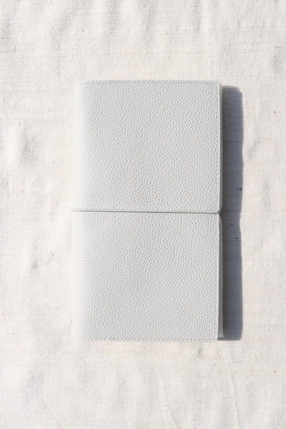 Leather Travel Notebook Cover: Angora