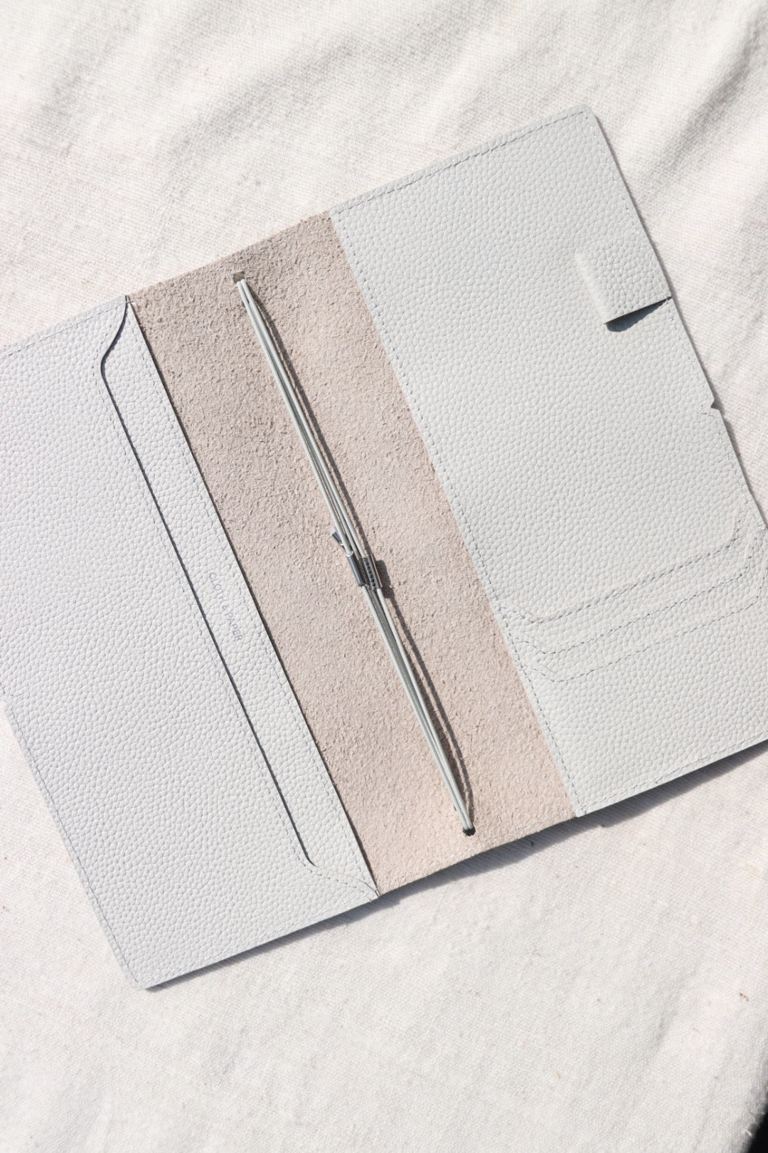 Leather Travel Notebook Cover: Angora