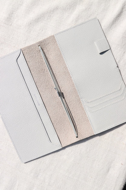 Leather Travel Notebook Cover: Angora