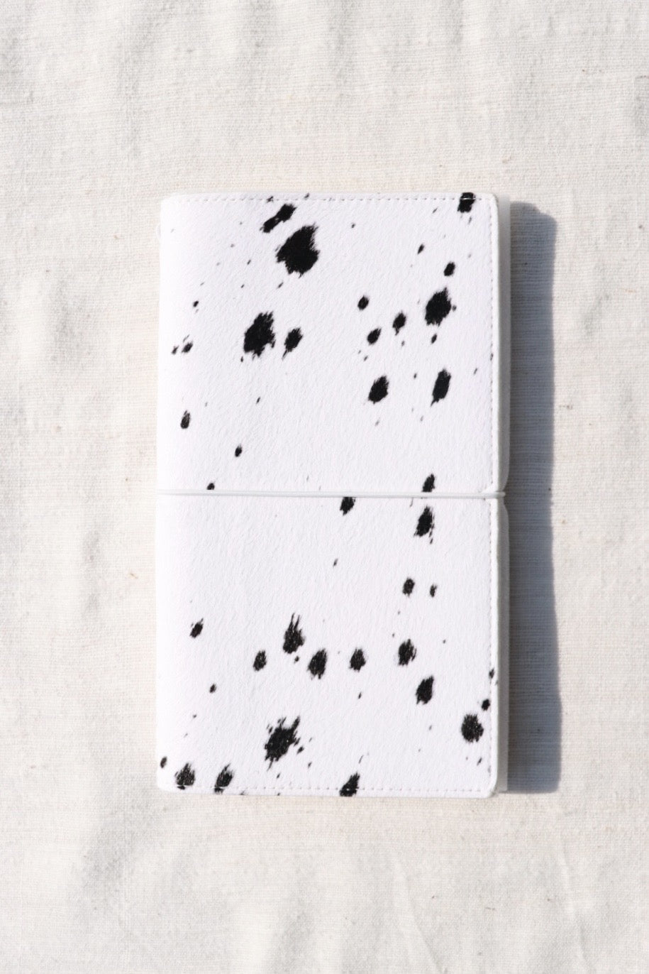 Leather Travel Notebook Cover: Dalmatian
