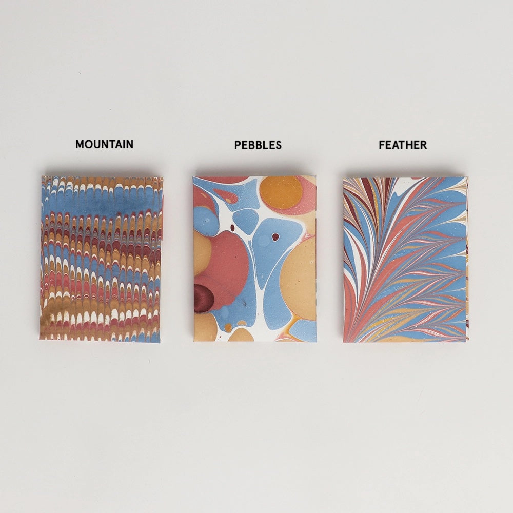 Hand Marbled Notecard Set
