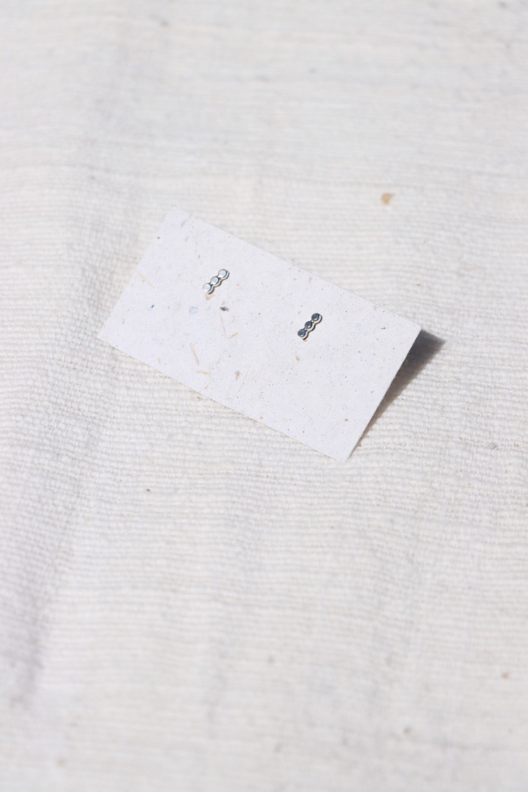 3 Dot Silver Studs