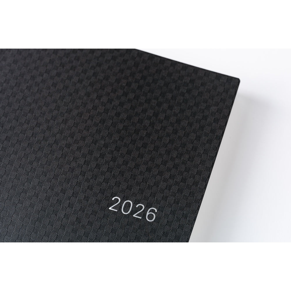 2026 Hobonichi Techo Hon A5, Black Gingham