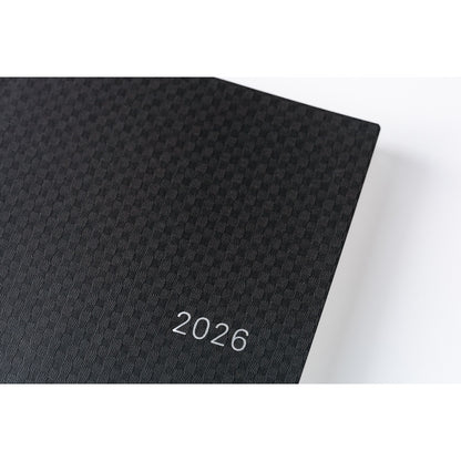 2026 Hobonichi Techo Hon A5, Black Gingham