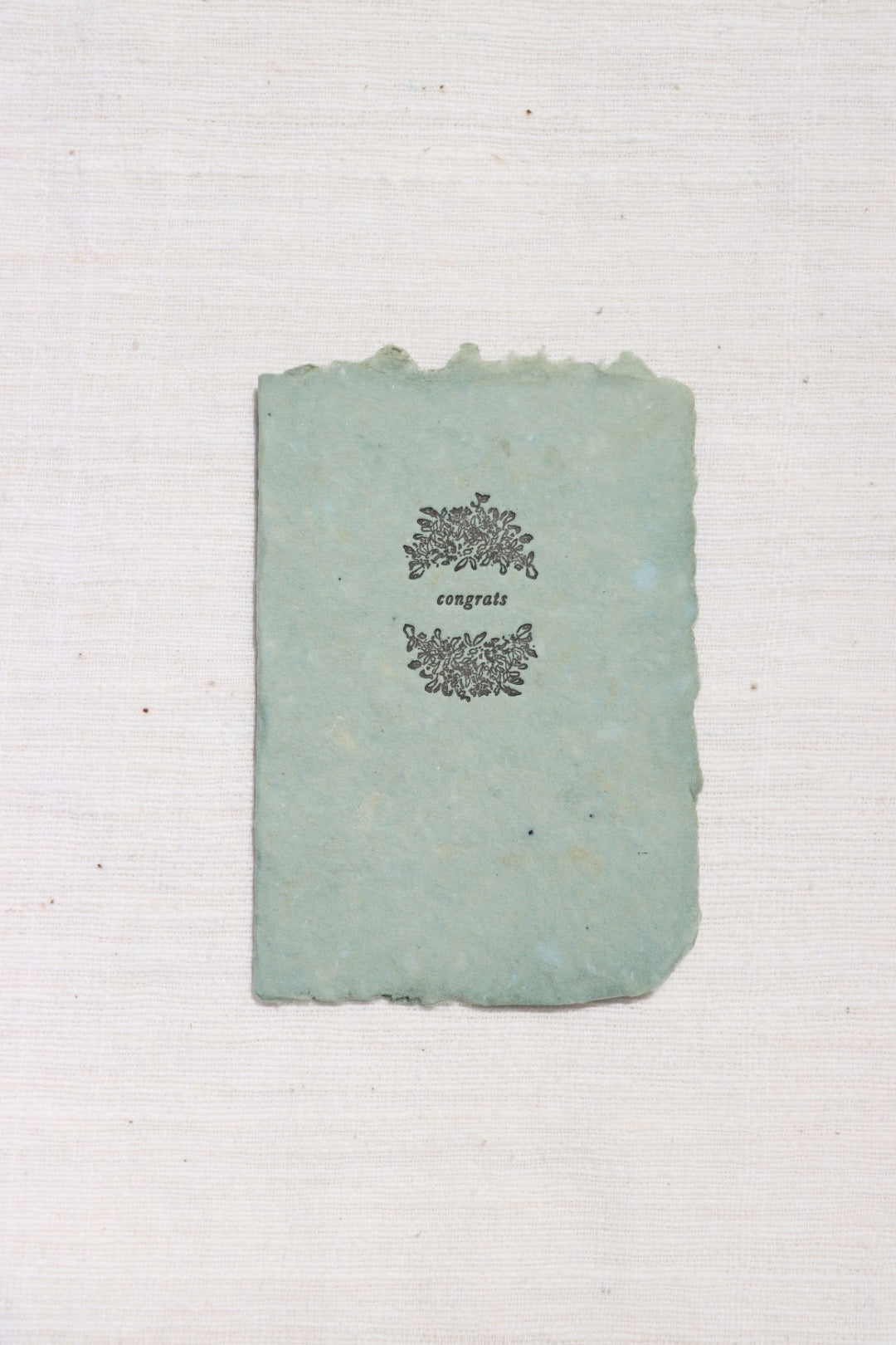 Congrats With Leaves Card