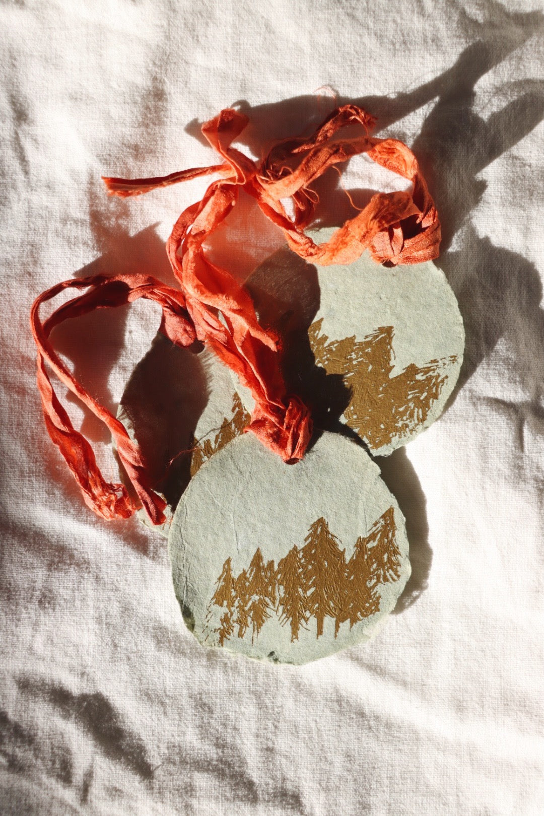 Golden Pines Gift Tags