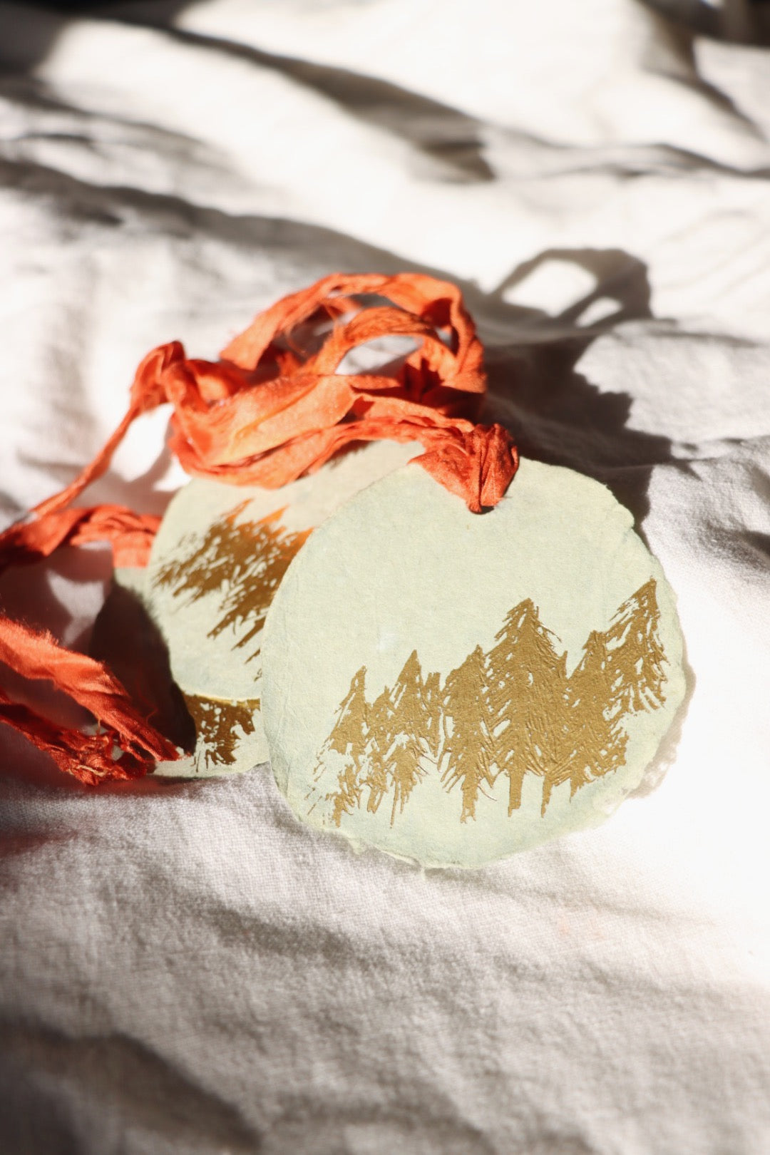 Golden Pines Gift Tags