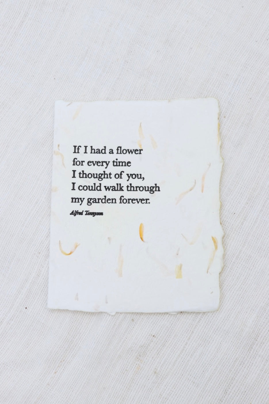 If I Had A Flower... Quote Card