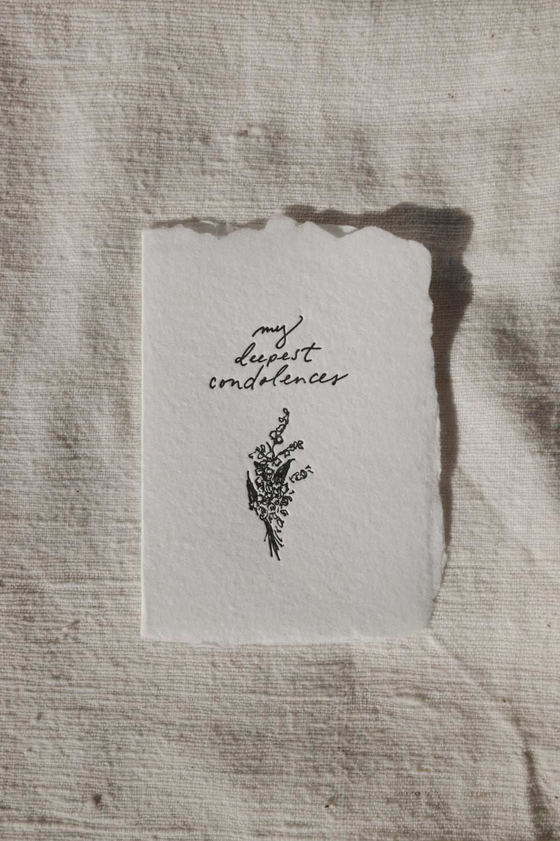 Deepest Condolences Card