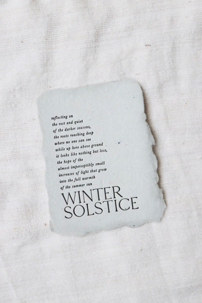 Petite Winter Solstice Cards, Set of Four