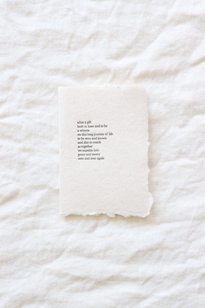 What A Gift Poem Card