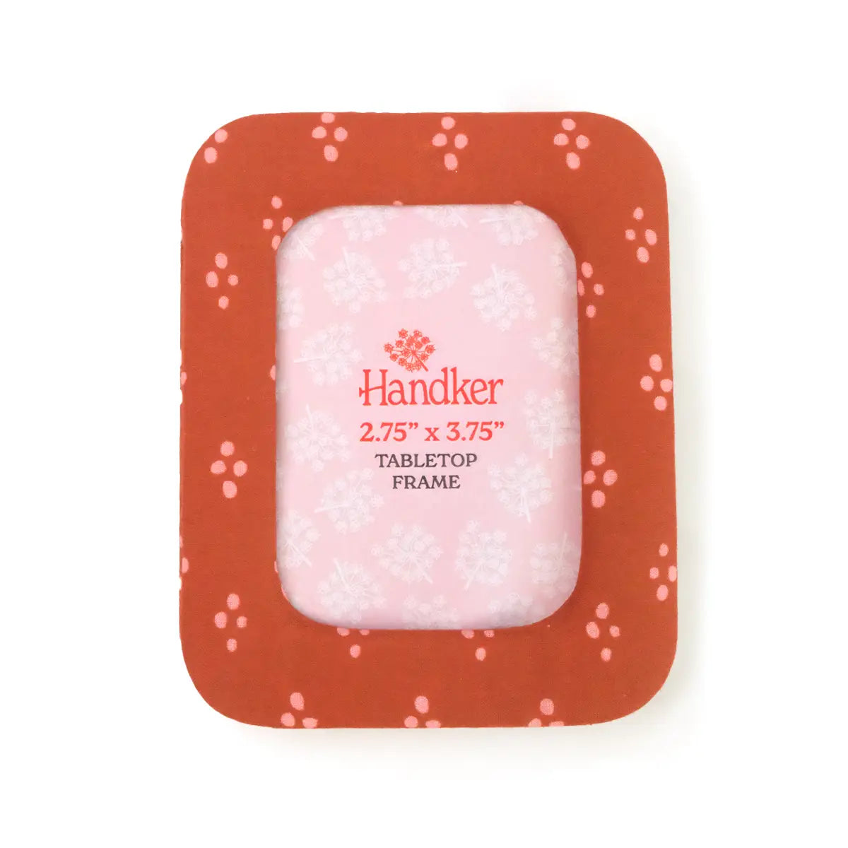 Fabric Desktop Frame, Red Dottie