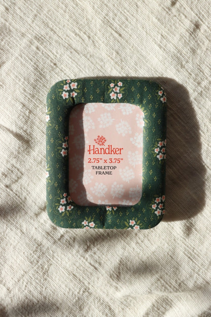 Fabric Desktop Frame, Green Pearl