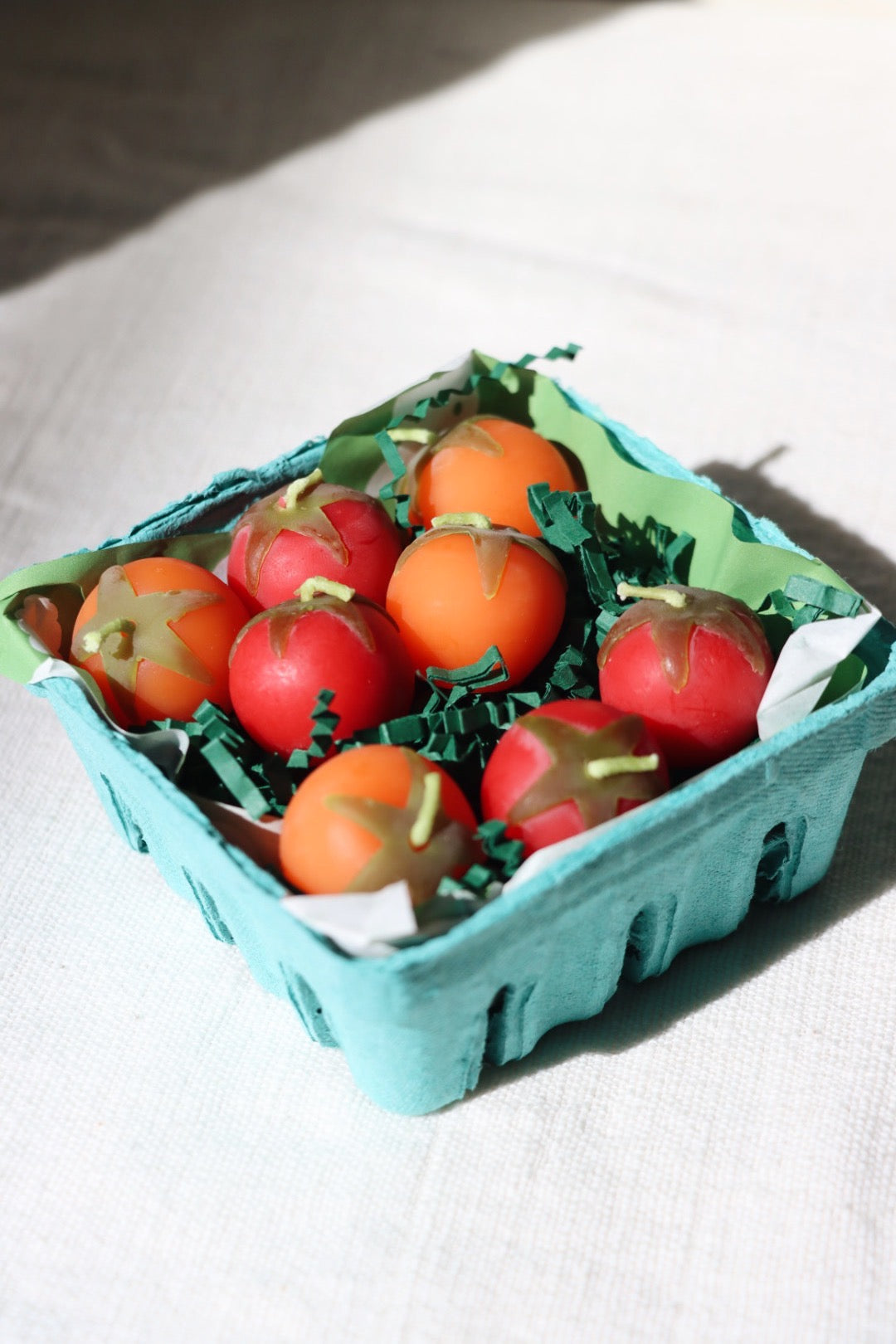Cherry Tomato Beeswax Candles