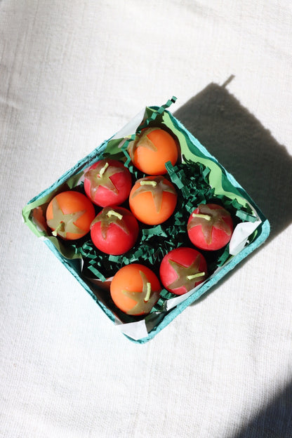 Cherry Tomato Beeswax Candles