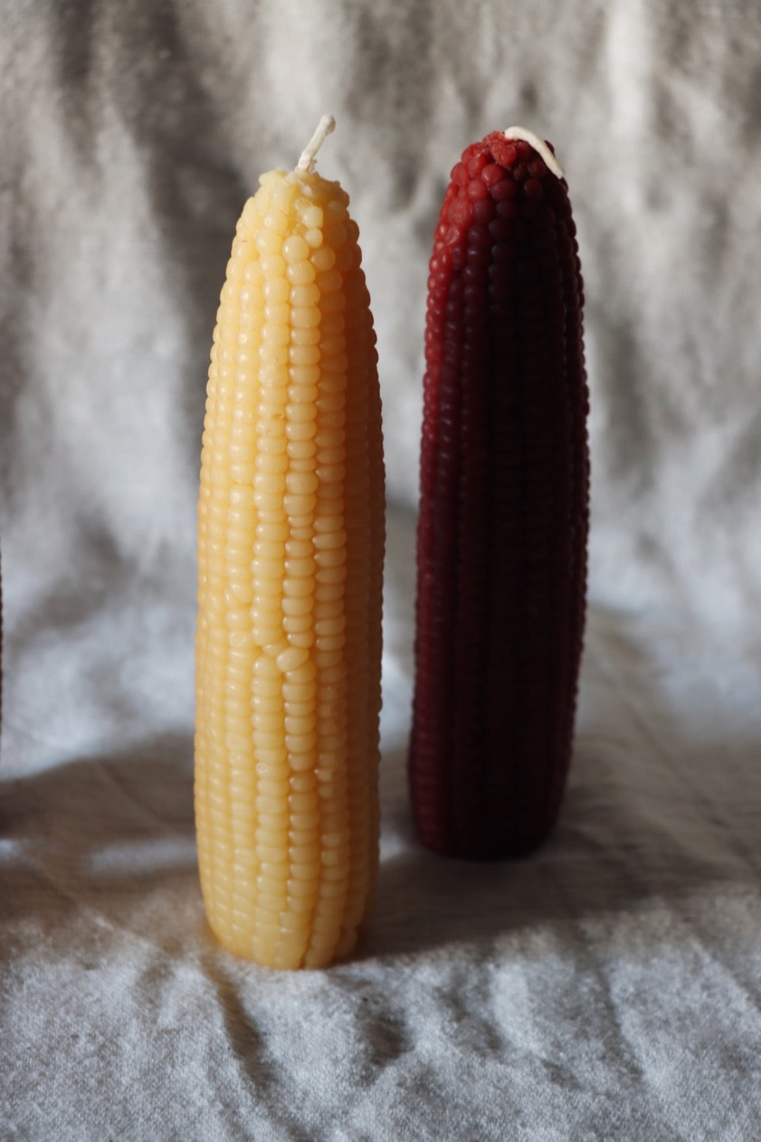 Corn Beeswax Candle, Tall