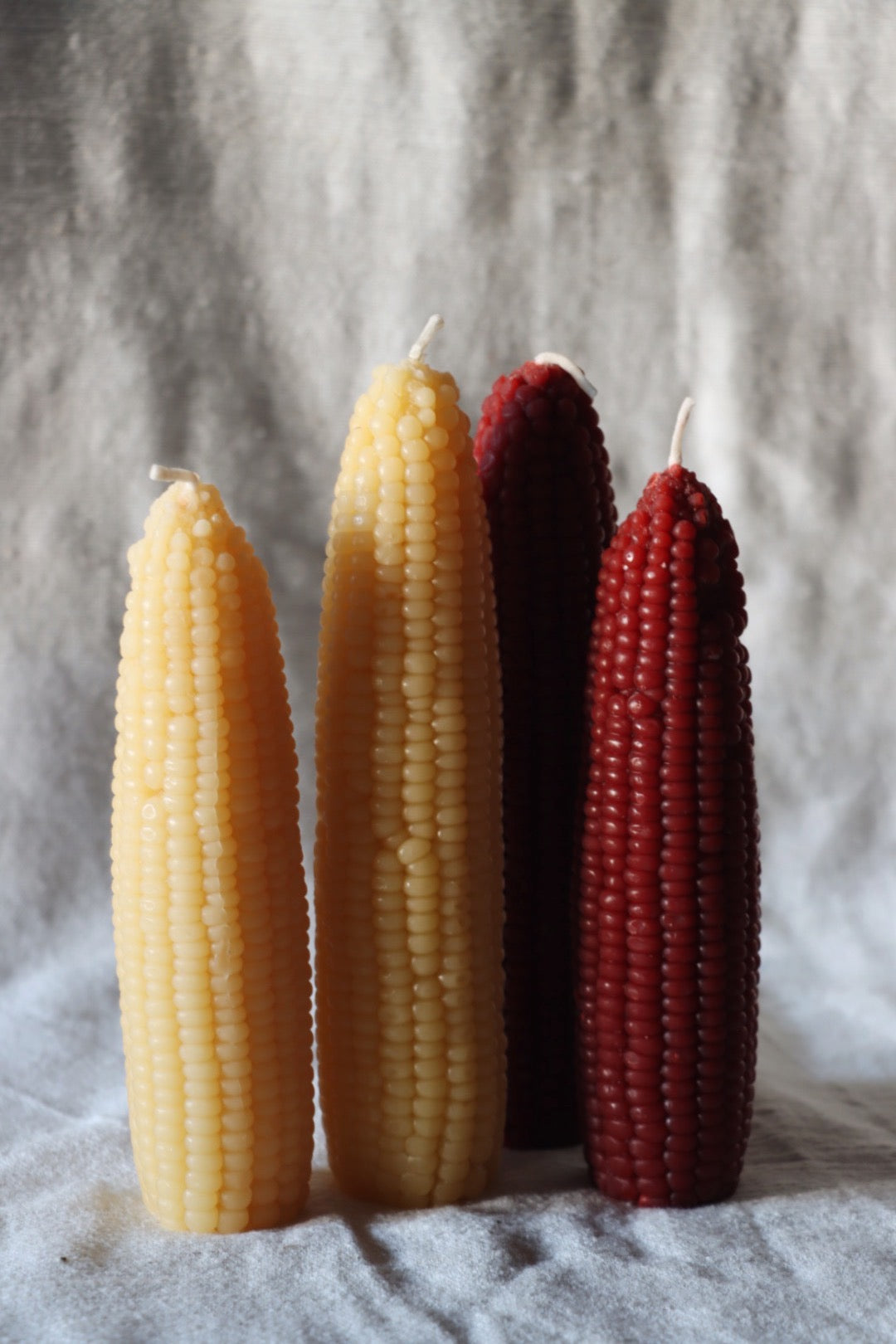 Corn Beeswax Candle, Tall