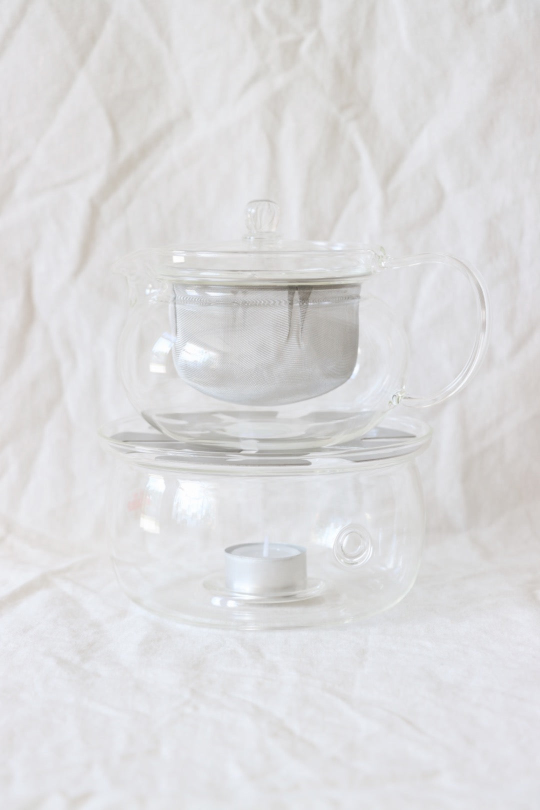 Glass Tea Pot + Strainer