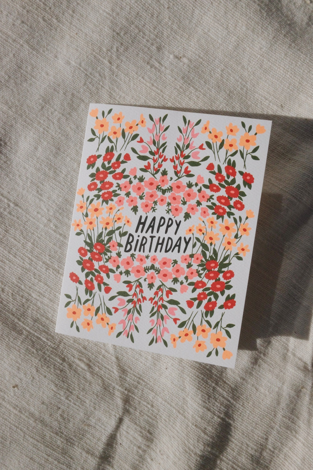 Happy Birthday Scarlet Garden Card
