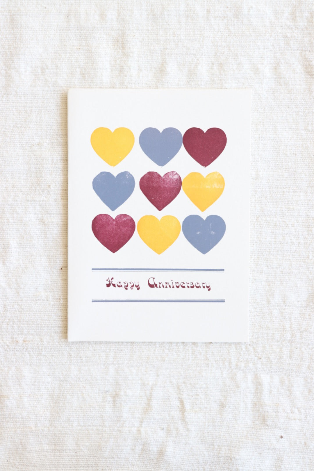Happy Anniversary Hearts Card