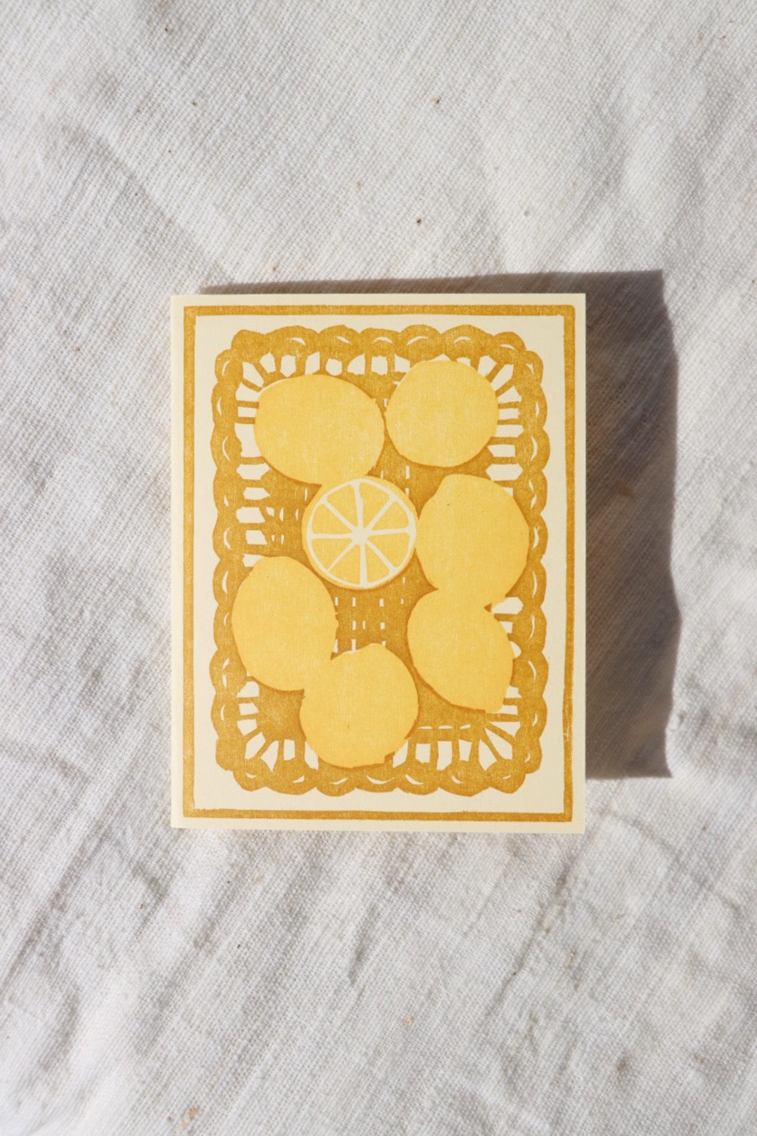 Basket of Lemons Card