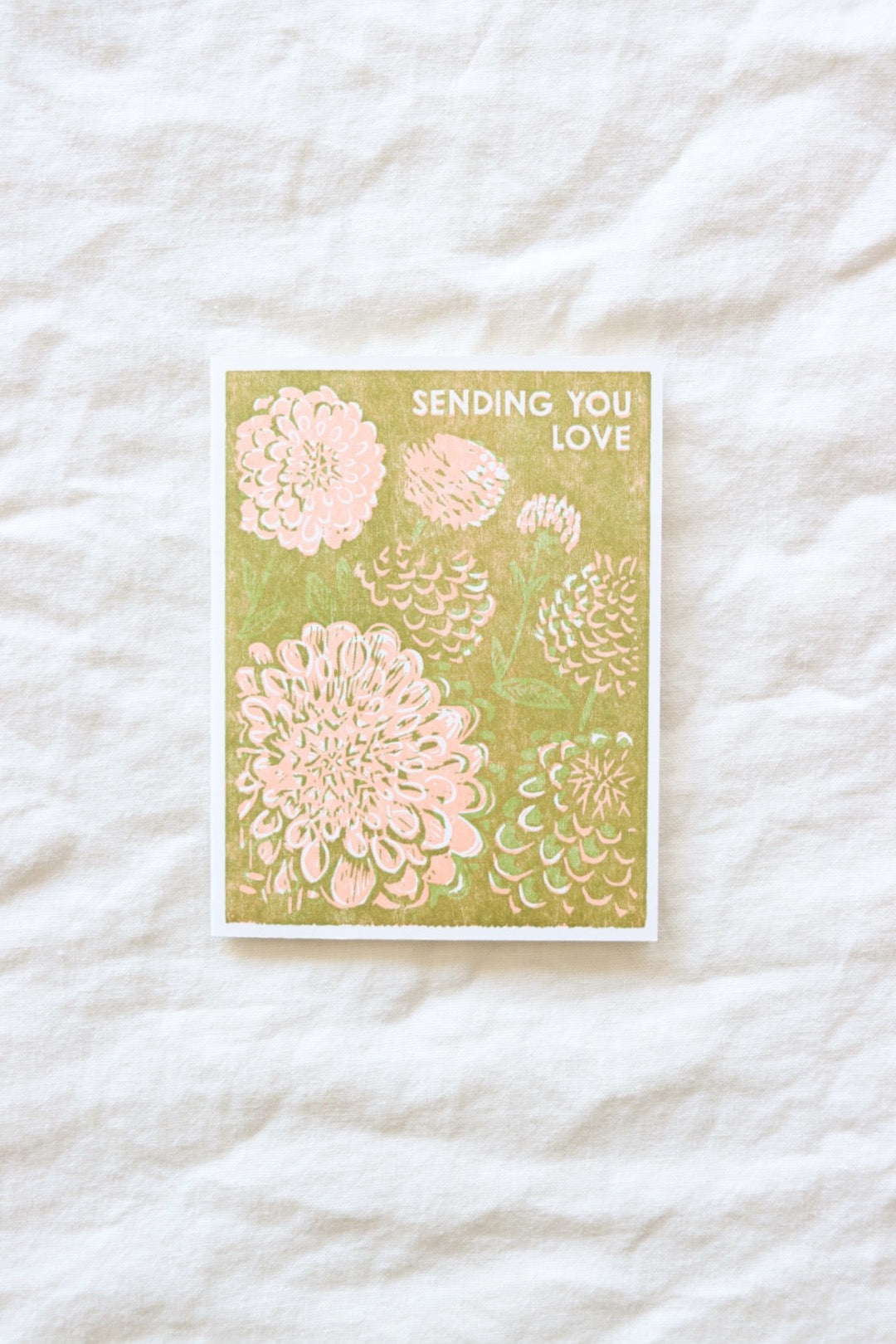 Sending You Love Dahlias Card