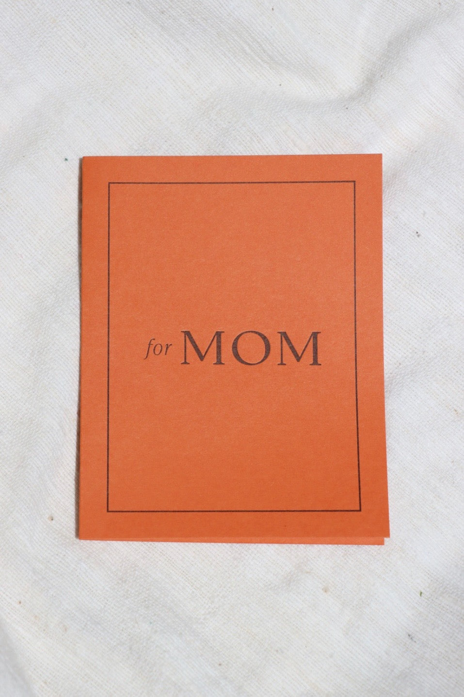 For Mom Card, Rust