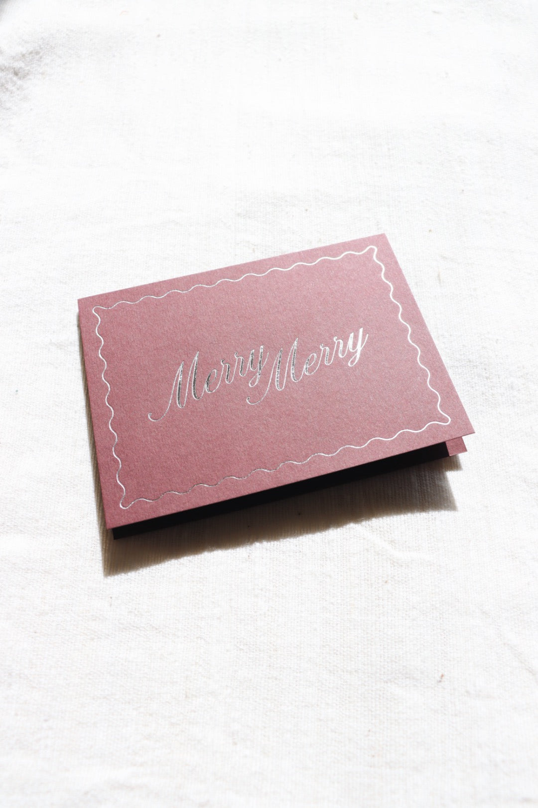 Merry Merry No. 25 Card, Mulberry