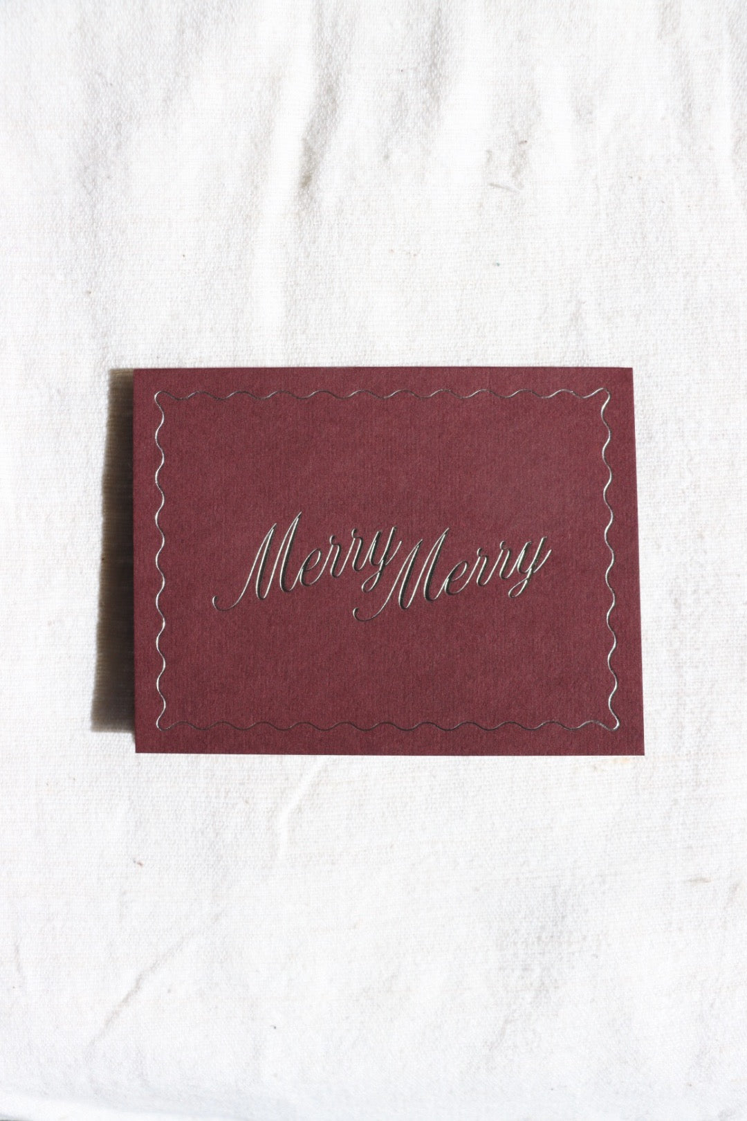 Merry Merry No. 25 Card, Mulberry