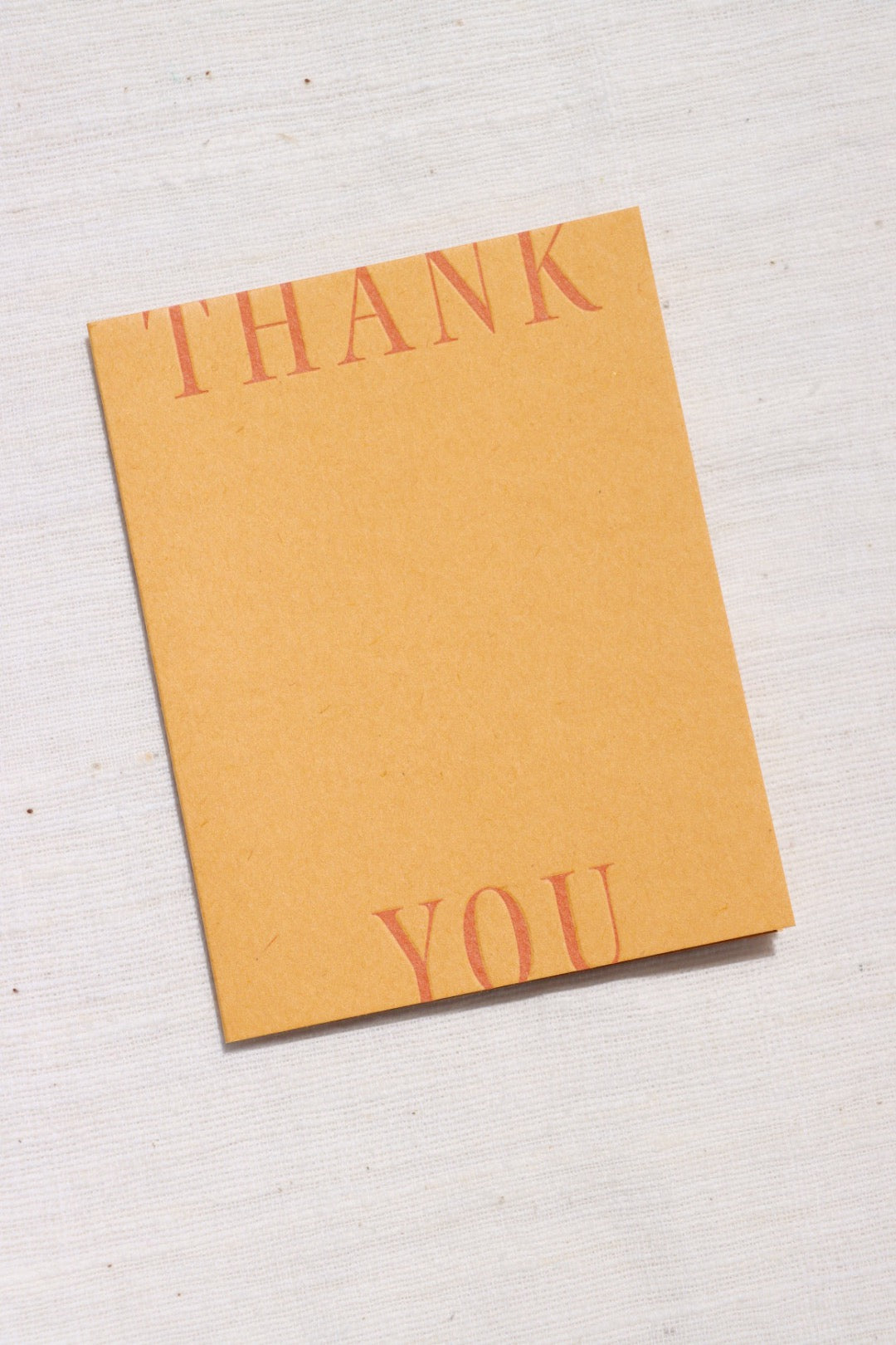 Thank You Card, Ochre + Rust