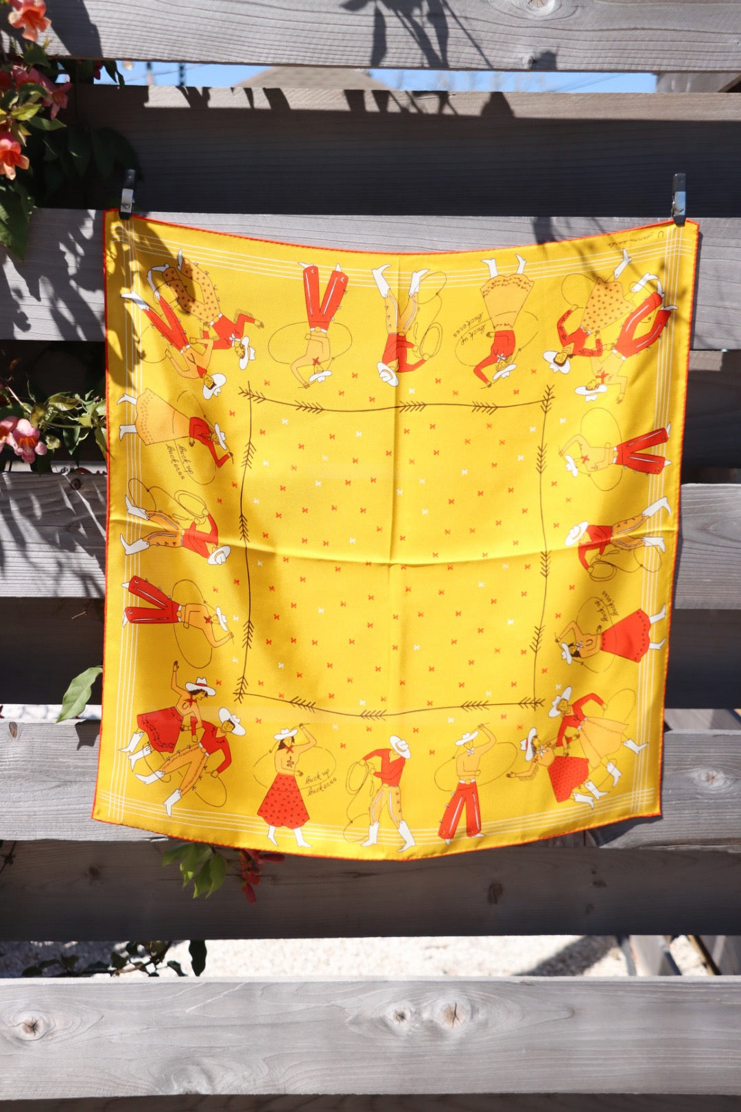 Buck Up Buckaroo Silk Scarf
